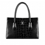 Chanel Black Alligator Shopping Tote Bag - Fall 2014 Act 2