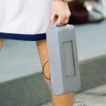Chanel Grey Quilted Clutch Bag with Speakers 4 - Spring 2015