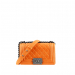 Chanel Orange Boy Flap Small Bag - Fall 2014 Act 2