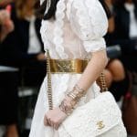 Chanel White Floral Embroidered Messenger Bag - Spring 2015