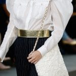 Chanel White Floral Embroidered Shoulder Bag - Spring 2015