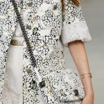 Chanel White/Dark Green Floral Printed Messenger Bag - Spring 2015