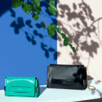 Chloe Black/Turquoise Elle Clutch Bags with Shoulder Strap - Spring 2015