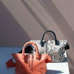 Chloe Coral/Beige Python Baylee Bags - Spring 2015