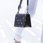 Dior Black Cannage/Floral Flap Bag - Spring 2015