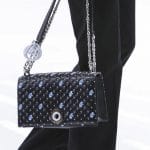 Dior Black/Blue Floral Flap Bag - Spring 2015