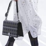 Dior Black/Silver Cannage Flap Bag - Spring 2015