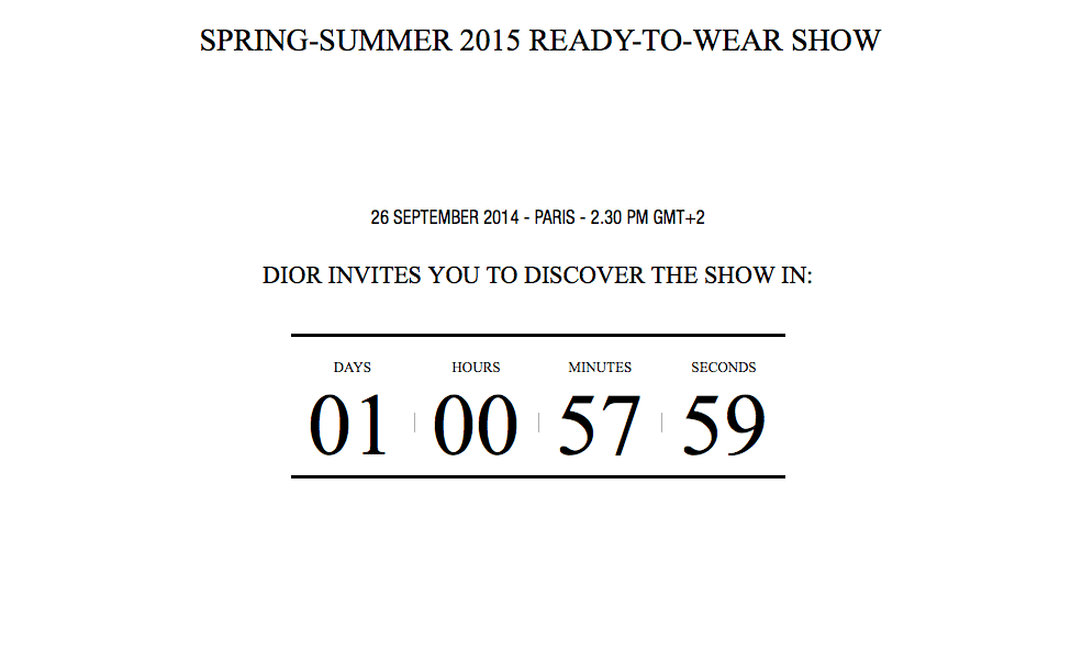 Dior Spring 2015