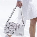 Dior White/Red Cannage Flap Bag - Spring 2015