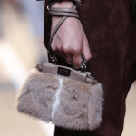 Fendi Beige Fur Peekaboo Micro Bag - Spring 2015