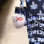 Fendi Blue Floral Peekaboo Micro Bag - Spring 2015