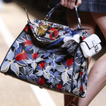 Fendi Multicolor Floral Printed Peekaboo Bag - Spring 2015