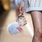 Fendi Pink Embellished Peekaboo Micro Bag - Spring 2015