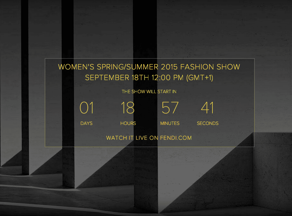 Fendi Spring 2015 live stream