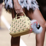 Fendi Yellow Embellished Peekaboo Mini Bag - Spring 2015