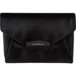 Givenchy Black Haircalf Antigona Envelope Clutch Bag