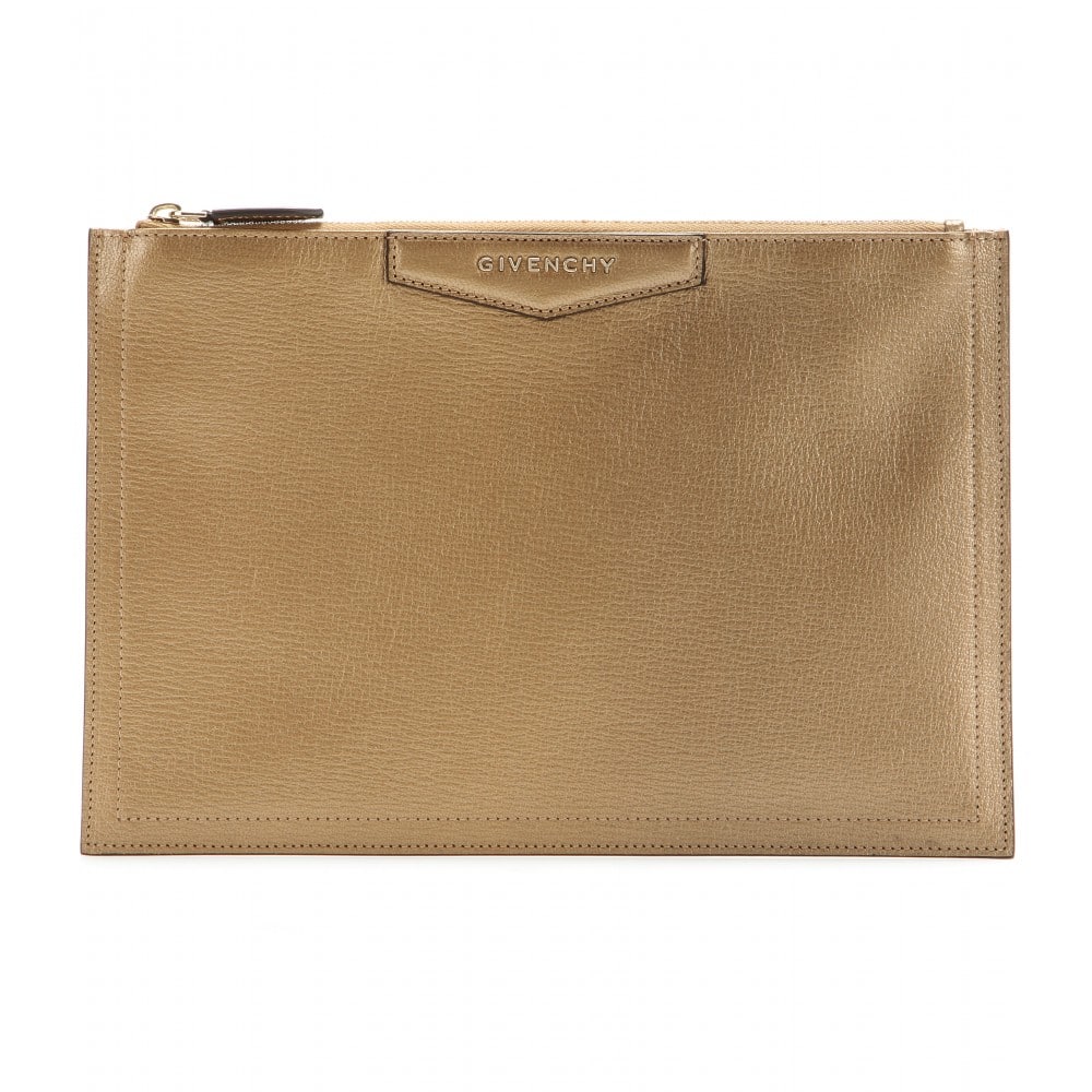 Givenchy Antigona Envelope Clutch Orange