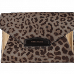 Givenchy Leopard Antigona Envelope Clutch Bag