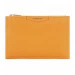 Givenchy Mustard Antigona Zipped Clutch Bag