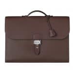 Hermes Cocoa Sac a Depeches 38cm Bag