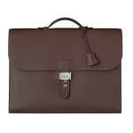 Hermes Cocoa Sac a Depeches 41cm Bag