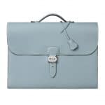 Hermes Flax Blue Sac a Depeches 41cm Bag