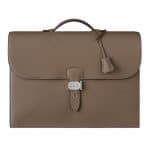 Hermes Taupe Sac a Depeches 41cm Bag