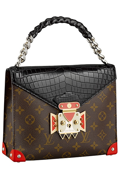 LOUIS VUITTON TRIBAL MASK GM HANDBAG MONOGRAM CANVAS LEATHER