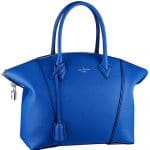Louis Vuitton Blue Soft Lockit Bag - Cruise 2015
