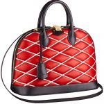 Louis Vuitton Red Alma Malletage PM Bag -Cruise 2015