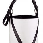 Louis Vuitton White/Black V Bucket Bag - Cruise 2015