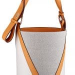 Louis Vuitton White/Gray V Bucket Bag - Cruise 2015