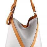 Louis Vuitton White/Gray V Hobo Bag - Cruise 2015