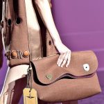 Marc Jacobs Brown Canvas Oversized Clutch Bag - Spring 2015