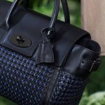 Mulberry Black/Blue Woven Bayswater Buckle Bag - Spring 2015