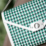 Mulberry White/Blue/Green Woven Delphie Duo Bag - Spring 2015