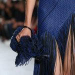 Proenza Schouler Black/Blue Tassel Clutch Bag - Spring 2015