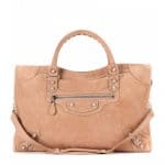 Balenciaga Vieux Rose Suede Giant 12 City Bag