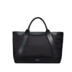 Balenciaga Black Navy Nylon Cabas M Bag