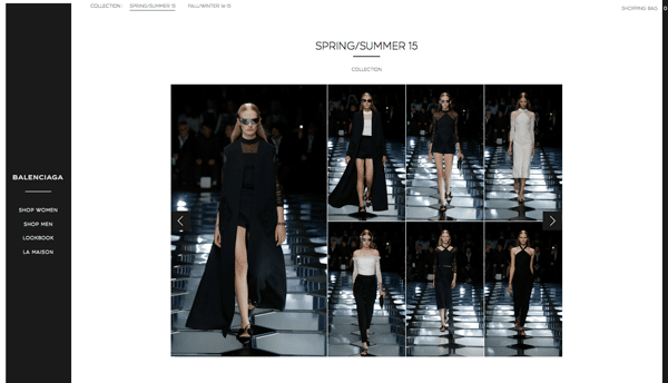 Balenciaga Revamps its Online Website Spotted Fashion