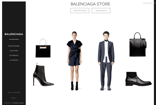 Balenciaga Revamps its Online - Spotted Fashion