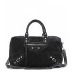 Balenciaga Noir Suede Classic Polly Bag