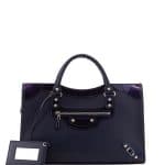 Balenciaga Purple Giant 12 Nickel City Bag - Holiday 2015