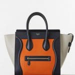 Celine Bright Orange/Black/Beige Mini Luggage Bag - Spring 2015