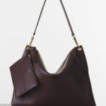 Celine Burgundy Flatbag with Pouch Bag - Spring 2015