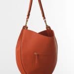 Celine Burnt Orange Hobo with Zip Medium Bag - Spring 2015