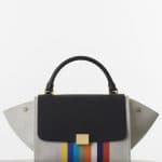 Celine Multicolor Canvas/Calfskin Trapeze Medium Bag - Spring 2015