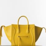 Celine Yellow Grained Calfskin Phantom Luggage Medium Bag - Spring 2015