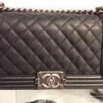 Chanel Black Old Medium Boy Bag - Cruise 2015