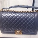 Chanel Charcoal Iridescent New Medium Boy Bag - Cruise 2015